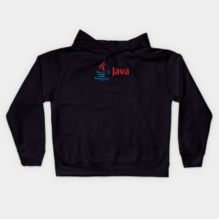 Java Programming Languange Code Logo Kids Hoodie